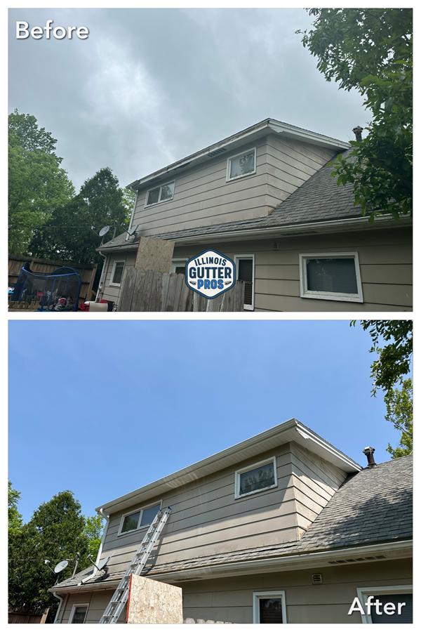 Soffit/Fascia Repair and New Gutter Installation in Macomb, IL